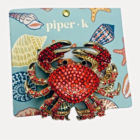 Piper K Accessories - NWT ⚜️🦀⚜️ Piper K gorgeous red crab hair claw clip